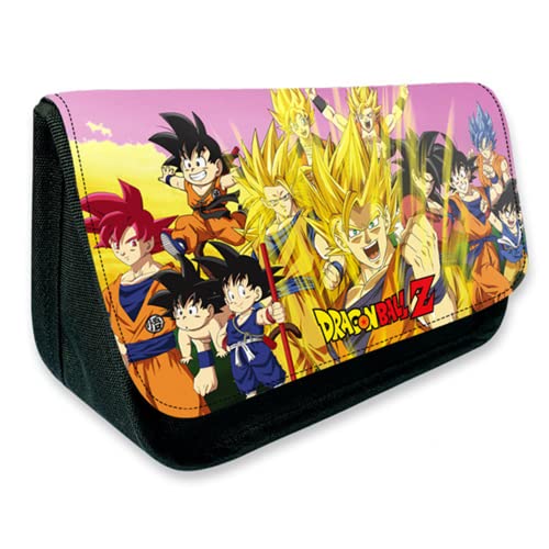 Magic Select Astuccio Per La Scuola Dragon Ball Con Due Tasche Di Grande Capacità. Organizzatore Di Materiale Scolare Sfera Di Drago Per Studenti Con