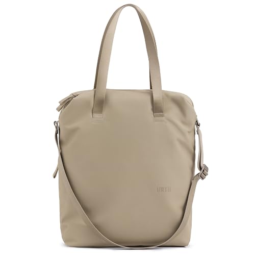 Urth Arkose Borsa A Mano 18L Utility Tote - Resistente All'Acqua, Riciclata, Borsa Per Laptop Da 13 Pollici Con 9 Tasche Esterne E Interne In Beige