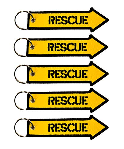 5 Portachiavi Ricamati - Rescue