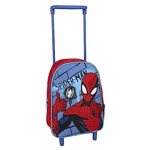 Marvel Spiderman Zaino Con Ruote, Borsa Da Scuola Spiderman, Zaino Trolley Per Bambino, Zaino Da Viaggio, Regalo Per Ragazzo