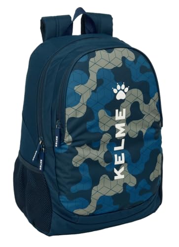 Safta Kelme Epic - Zaino Scuola Per Bambini, Ideale Per Bambini Di Diverse Età, Comodo E Versatile, Qualità E Resistenza, 32 X 16 X 44 Cm, Blu Navy, M