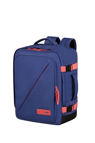 American Tourister Take2Cabin - Bagaglio Da Cabina Wizz Air/Vueling 30 X 20 X 40 Cm, 26,5 L, 0,60 Kg, Bagaglio A Mano, Zaino Per Aereo Ms, Viola/Rosa