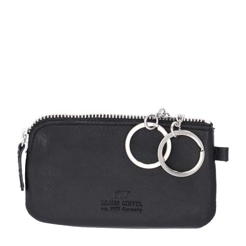 Braun Büffel Portachiavi Di Pelle Golf 2.0 M Slim - Nero