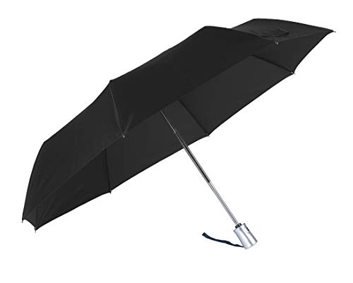 Samsonite Rain Pro - 3 Section Auto Open Close Ombrello Pieghevole, 28.5 Cm, Nero (Black)