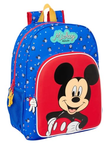 Safta Mickey Mouse Good Day - Zaino Scuola Bambino, Zaino Bambino, Zaino Per Bambini, Adattabile Al Carrello, Ideale Per Bambini In Età Scolastica, Co