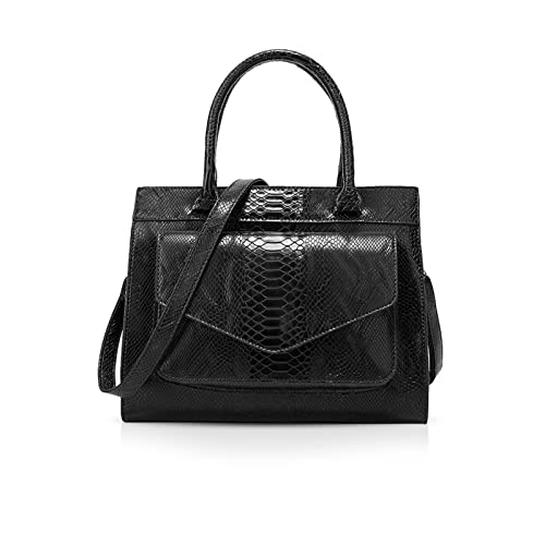 Nicole & Doris Borse Da Donna In Coccodrillo Borse A Spalla Firmate Borse In Pu Pelle Donna Vintage Borse A Tracolla Donna Grandi Nero