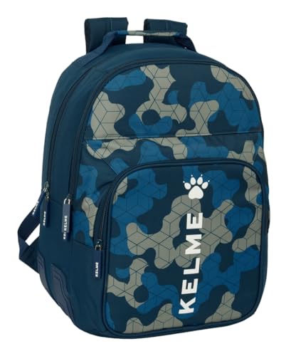 Safta Kelme Epic - Zaino Scuola Per Bambini, Ideale Per Bambini Di Diverse Età, Comodo E Versatile, Qualità E Resistenza, 32 X 15 X 42 Cm, Blu Navy, M