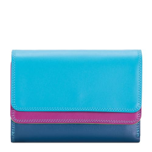 Mywalit Portafoglio Di Pelle Double Flap Purse/Wallet - 250-177 - Mare