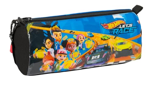 Safta Hot Wheels Let'S Race - Astuccio Con Cerniera E Scomparto Per Bambini, Ideale Per Bambini In Età Scolastica, Comodo E Versatile, Qualità E Resis