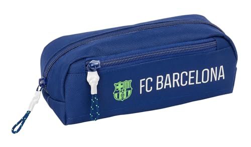 Safta F.C. Barcellona Navy Blue - Astuccio Triplo Piccolo, Astuccio Per Bambini, Ideale Per Bambini In Età Scolastica, Comodo E Versatile, Qualità E R