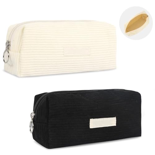 Astucci 2Pcs Astuccio Scuola Astuccio Grande Capacità Pochette Trucchi, Pochette Da Viaggio Astuccio Piccolo Portapenne Astuccio Scuola Per Ufficio St