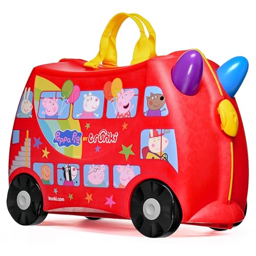 Trunki Valigia Cavalcabile Per Bambini X Peppa Pig — Bagaglio A Mano Approvato Per Bambini, Borsa Da Viaggio Per Bambini Da 18 Litri, Valigie Per Bamb