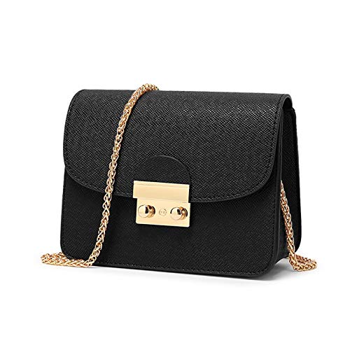 Vinbagge Borsetta Nera,Borsa Donna Tracolla Borsa Tracolla Ragazza Borse Donna Piccole Mini Borsa Da Donna Nomina/Lavoro/Uscire/Viaggi/Fotografia Di S