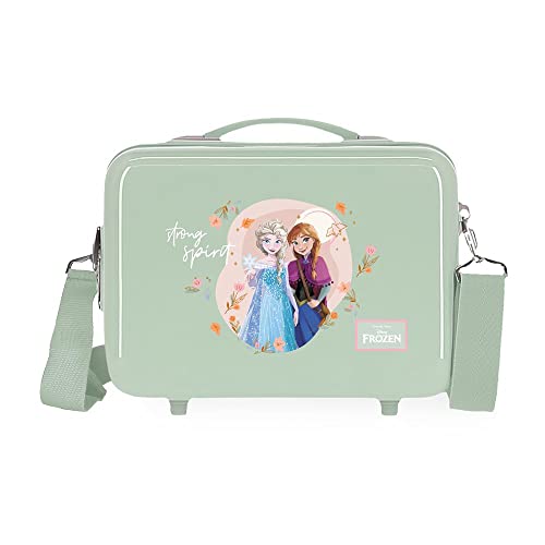 Borsa Da Toilette Adattabile Disney Strong Spirit Con Tracolla Verde 29X21X15 Cm Abs Rigido 9,14 L 0,6 Kg