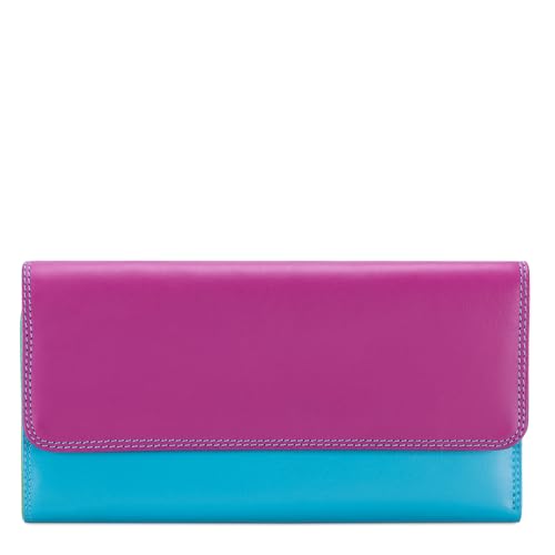 Mywalit Portafoglio Di Pelle Tri-Fold W/Outer Zip Purse - 269-177 - Mare