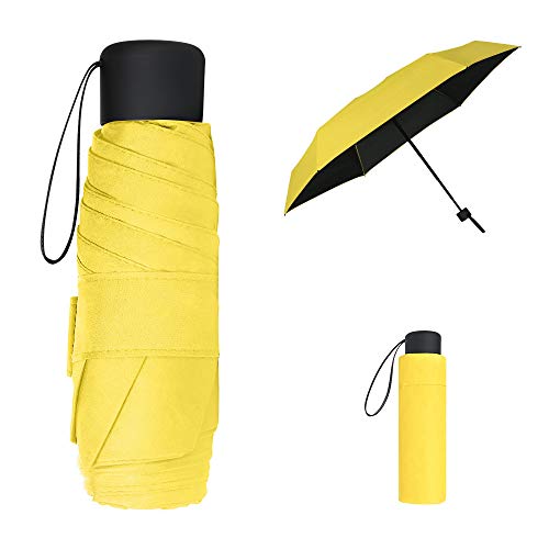 Vicloon Ombrello Pieghevole, Ombrello, Ombrello Tascabile, Ombrello Tascabile, Ultra Leggero, Alla Moda, Compatto, Portatile, Anti-Uv, Ideale Per Le A
