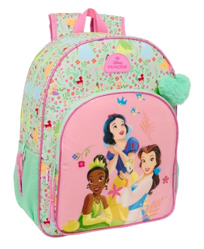 Principesse Disney Bloom – Zaino Scuola Per Bambini, Zaino Per Bambini, Zaino Per Bambini, Adattabile A Carrozzina, Ideale Per Bambini In Età Scolasti