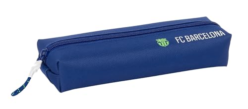 Safta F.C. Barcellona Navy Blue - Astuccio Rettangolare Per Bambini, Astuccio Per Bambini, Ideale Per Bambini In Età Scolastica, Comodo E Versatile, Q