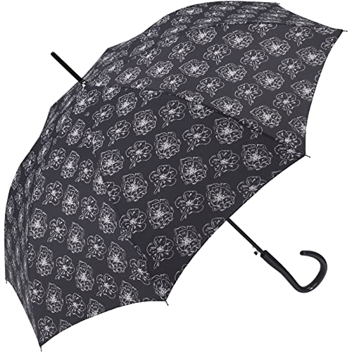 Pierre Cardin Ombrello Black & White Flower Black, Ombrello, 105 Cm