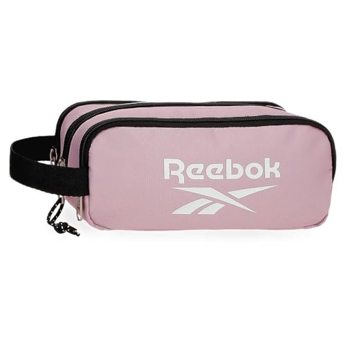 Reebok Boston Astuccio Triplo Rosa 22 X 10 X 9 Cm Poliestere By Joumma Bags, Rosa, 9X10X22 Cms, Astuccio Triplo