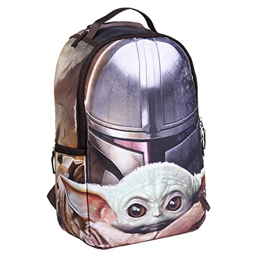 Cerdá Life'S Little Moments Mujer Poliéster The Mandalorian-Licencia Oficial Disney, Multicolor, Grande-Mochila Con El Tamaño Ideal Para Que Lleves To