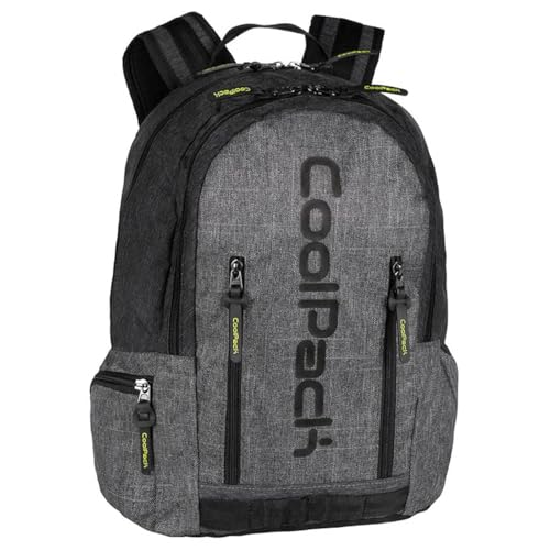 Coolpack E31629, Zaino Per La Scuola Impact Black/Grey, Multicolor