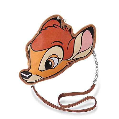Karactermania Diseny Icons Bambi-Slim Kette Schultertasche Borsa Messenger, 20 Cm, Marrone (Brown)