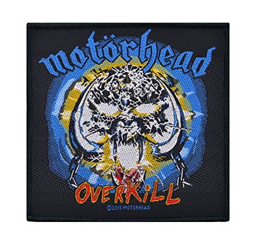 Motorhead Patch Overkill Band Logo Nuovo Ufficiale Woven (10Cm X 10Cm) Size Accessory Size