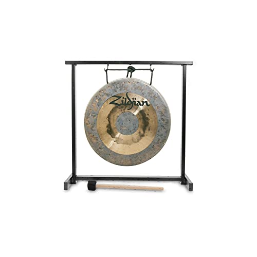 Zildjian - P0565-12" Trad. Gong And Stand Set, Set Composto Da Gong Da 12", Supporto E Mallet, Progettato Per Essere Suonato Ed Esposto