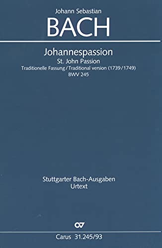 Johannespassion - Vocal Score