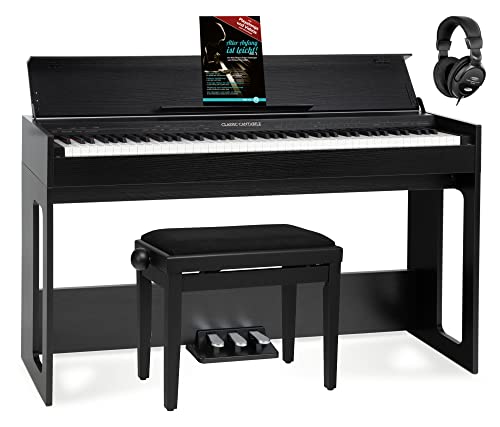 Classic Cantabile Dp-S1 Sm Pianoforte Digitale Nero Opaco Set