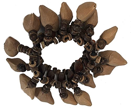Fiera Amazzonica Sciamano Calabash Piede/Gamba Rattle A Base Di Tapar Frutta A Guscio