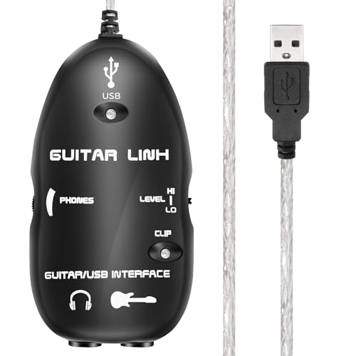 Asyduey Chitarra A Usb Di Collegamento 'Interfaccia Adattatore/Pc Cd Recording Studio Laptop
