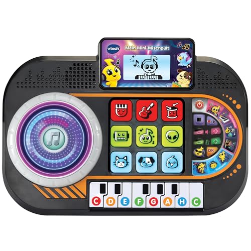 Vtech Il Mio Mini Mixer – Digital Dj Interattivo Con Effetti Di Luce, Tasti Pianoforte E Tavolo Da Ginnastica – Per Mixare E Registrare Musica – Per B