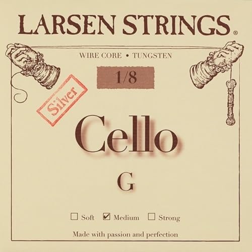 Corde Per Violoncello Larsen Strings Original Fractional - Misure Piccole G 1/8 Medio