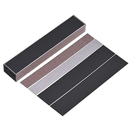 Peowuieu Chitarra Fret Livellamento File Chitarre Leveler Fret Beam Kit Chitarra Con 4 Carte 150 Mm