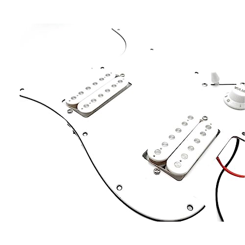 Ziutpdax St Sq Chitarra Elettrica Loaded Prewired Scratchplate Guitar Pickguard Battipenna Per Chitarra Elettrica Pickup Assemblaggio Bianca