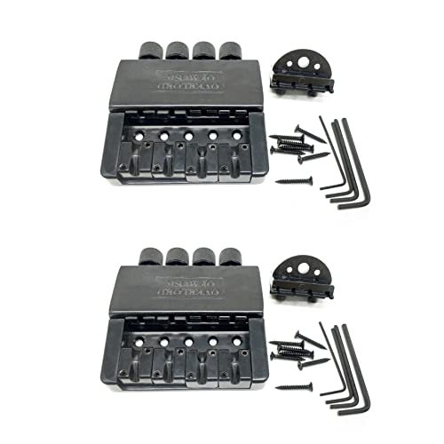 Janasiba 2 Set Di 4 Corde Testa Di Ponte Per Basso Componente E-Basso Per Headless E-Bas-