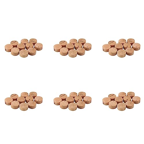 Censous 60Pcs Chiave Chiave Spit Valve Sughero Pad Per Trombone Accessori Di Riparazione Diametro 9Mm Spessore 4Mm