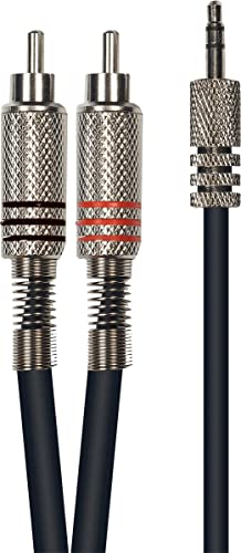 Cavo Da 3 Metri Di Longitud. Mini Jack Stereo Maschio A 2 Rca Maschio
