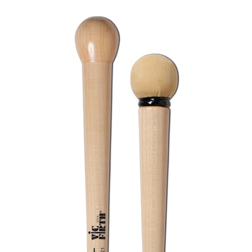 Vic Firth - Mazzuolo Per Grancassa Symphonic Collection Serie Signature - Tg21 Serie Tom Gauger - Double End - Chamois/Legno