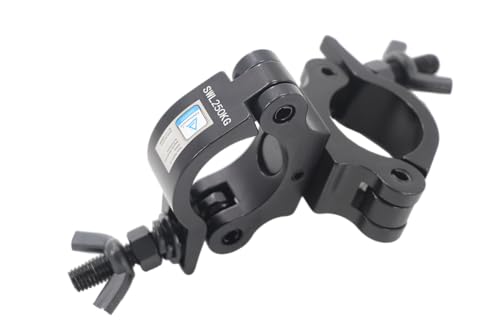 Algam Lighting Gancio Di Giunzione In Alluminio, Diametro 45-52 Mm, Carico Max. 250 Kg, Nero