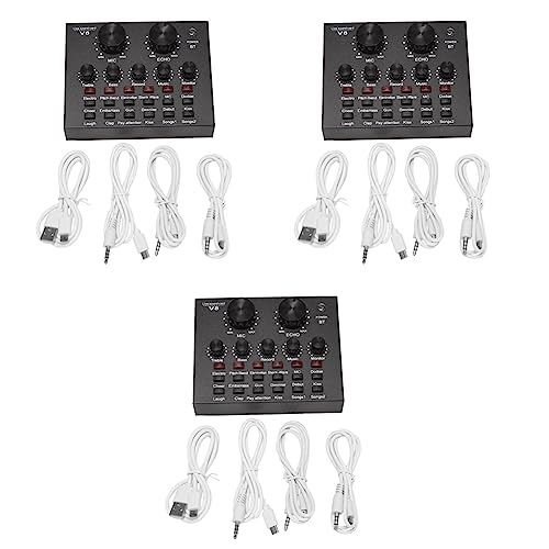 Speesy 3X Scheda Audio Interfaccia Set Audio Usb Esterno Microfono Live Scheda Audio Funzione Bluetooth Per Pc Registrazione Del Telefono Cellulare Ce