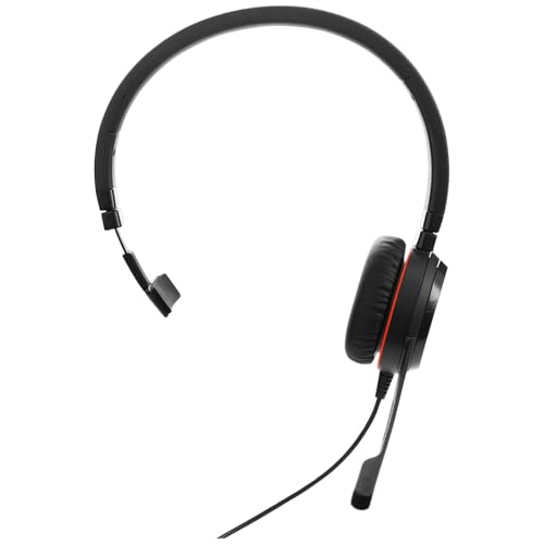 Jabra Evolve 20 Se Mono Headset – Cuffie Unified Communication Certified Per Softphone Voip Con Cancellazione Passiva Del Rumore – Usb-C/A – Nero
