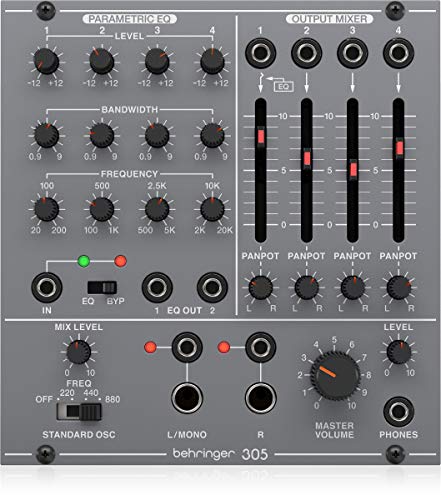 Behringer 305 Eq/Mixer/Output Utilities Modulo Eurorack System 100