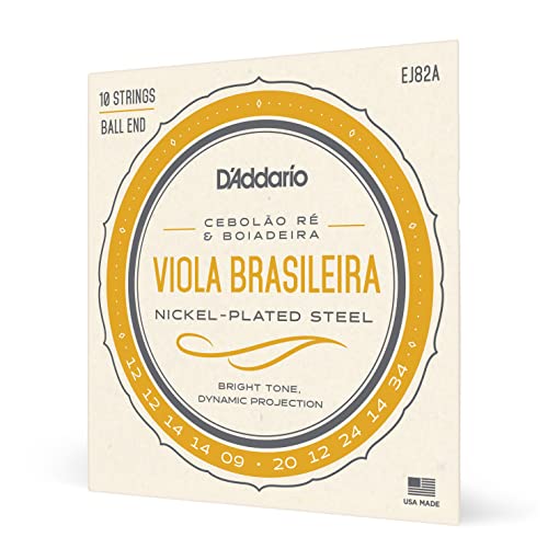 D'Addario Ej82A Viola Brasileira - Muta Di Corde Per Cebolao Re E Boiadeira