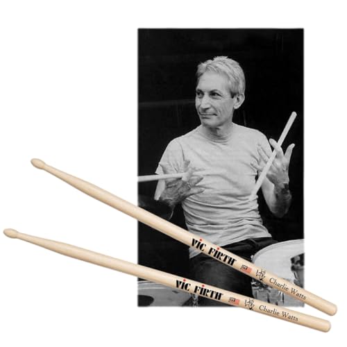 Vic Firth - Bacchette Per Batteria Serie Signature - Charlie Watts - Punta Di Legno