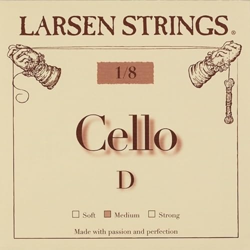 Corde Per Violoncello Larsen Strings Original Fractional - Misure Piccole D 1/8 Medio