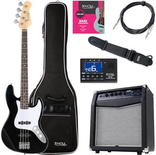 Rocktile Fatboy Ii Bass Starter Bundle Nero - Kit Basso Elettrico Nero