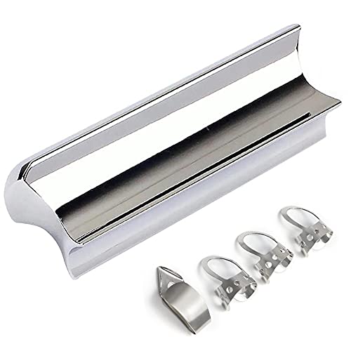 Casstaly Chitarra Elettrica Tone Bar Argento Acciaio Inox Forniture Per Chitarra 4 Indice Finger Plettri In Metallo
